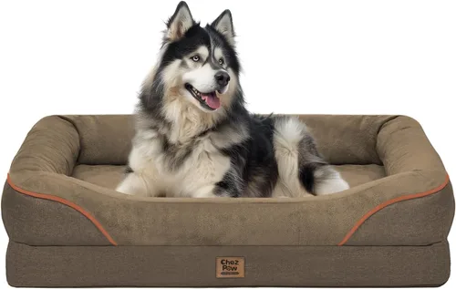 Miniatura 42 de Cama ortopédica grande lavable para perros, sofá XL para perros, cama de cuatro lados para perros, impermeable, antideslizante, para perros de gran