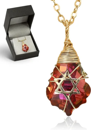 Miniatura 19 de Collar de estrella de David para mujeres y hombres, collar de estrella judía relleno de oro de 14 quilates, collar de Israel
