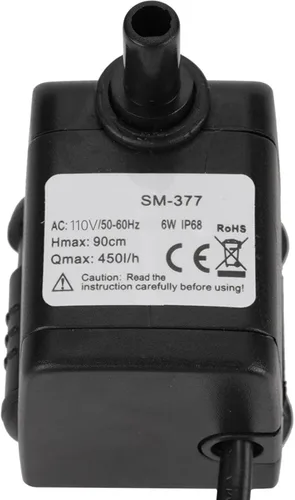 Bomba sumergible, bombas de agua, fuente de peces, 6 W, silenciosa, ultra estanque, acuario, aireación subacuática para estatuas (regulaciones de