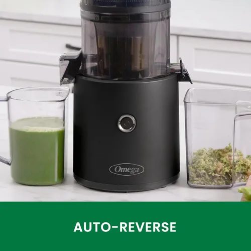 Miniatura 7 de Omega Exprimidor de Prensa en Frío por Lotes Sin Esfuerzo - Máquina Exprimidora de Masticación de Verduras y Frutas Manos Libres con capacidad de 68