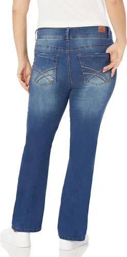 Miniatura 2 de WallFlower Jeans de tiro medio y corte de bota Luscious Curvy, con tela elástica Insta Stretch, para jóvenes y mujeres