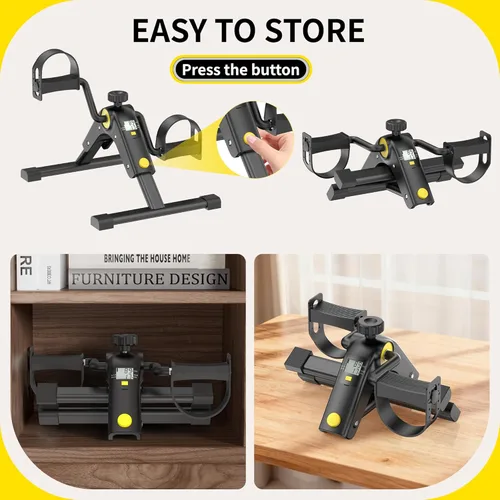 Miniatura 6 de MOMODA Under Desk Bike Pedal Exerciser with LCD Display Portable Mini Exercise Bike for Arm and Leg