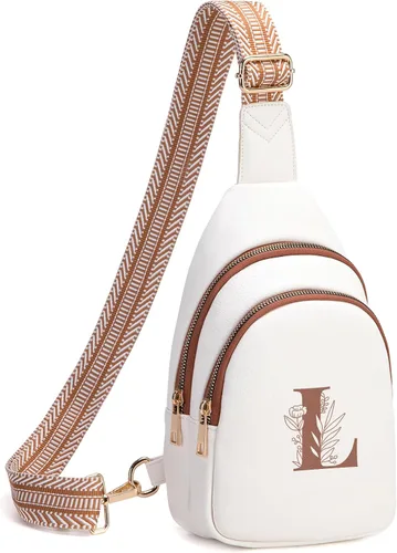 Miniatura 112 de Viverte Bolsas Cruzadas para Mujeres Bolso de Hombro Inicial Riñoneras Personalizadas Regalos para Mamá Mujer Esposa