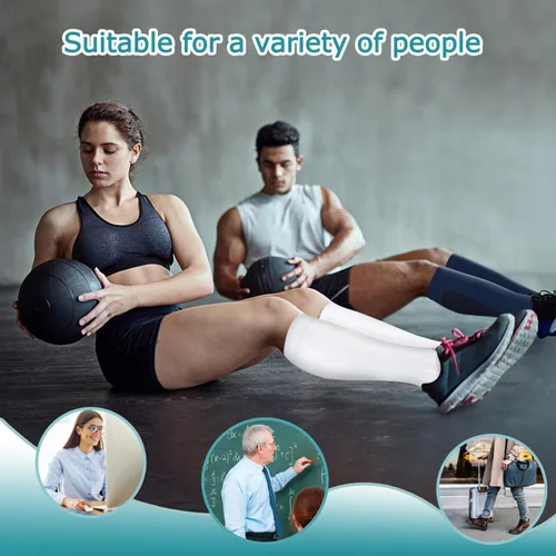 Miniatura 38 de ACTINPUT 8 pares de calcetines de compresión para mujeres y hombres, medias de compresión de apoyo para médicos, correr, atletismo