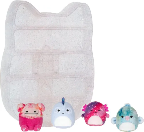 Miniatura 4 de Squishville de Original Squishmallows para jugar y exhibir almacenamiento - Incluyen cuatro peluches de 5 cm - Pie Grande, Axolotl, Loro, Camaleón