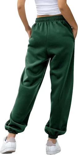 Miniatura 3 de Pantalones deportivos con forro de sherpa para mujer, pantalones de chándal cálidos de invierno, pantalones de jogging, ofertas de rayo de hoy
