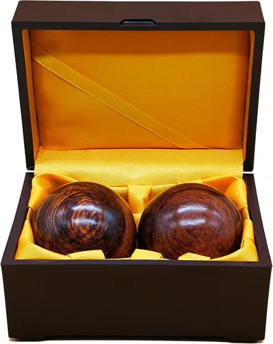 Miniatura 3 de Bolas de Baoding de 2 pulgadas para ejercicios de salud chinos, bolas de estrés de palisandro
