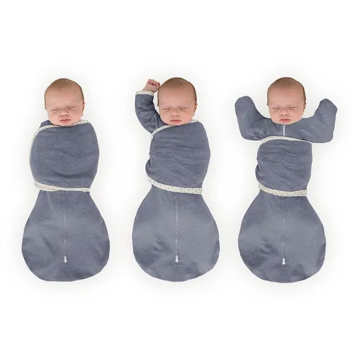 Miniatura 12 de SwaddleDesigns Saco de Envolver Omni de 6 Vías con Brazos Arriba para Recién Nacido, Más Opciones para Calmar el Reflejo de Moro, Mejora el Sueño