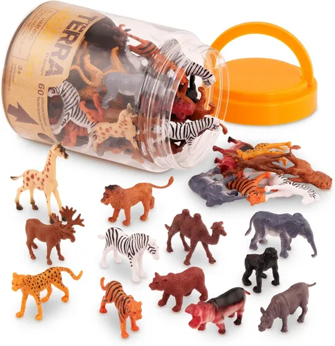 Miniatura 11 de Terra by Battat – Tubo de juguete de 60 piezas de insectos y bichos – Mini figuras de animales de plástico para niños – Hormigas, escorpiones
