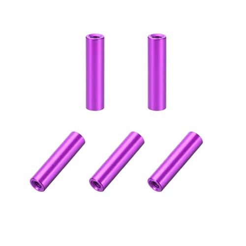 Miniatura 6 de uxcell 5 unids M3x30mm redondo aluminio Standoff columna espaciador hembra para drone FPV Quadcopter Racing RC multirotors piezas DIY plateado