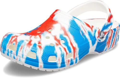 Miniatura 102 de Zuecos Crocs clásicos con diseño de teñido anudado marmoleado para mujer