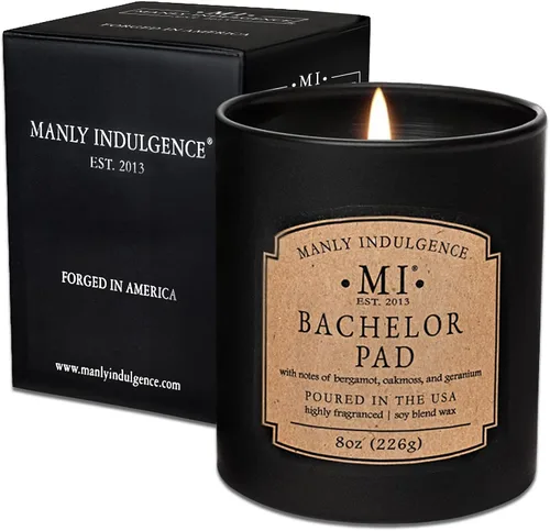 Miniatura 29 de Manly Indulgence Last Call - Velas perfumadas para hombres, 2 mechas, 16.5 onzas, cera de mezcla de soja premium, 60 horas de combustión, velas