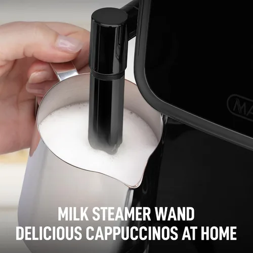 Miniatura 5 de Zulay Kitchen Magia Clasica - Máquina automática de café expreso con molinillo integrado, cafetera de panel táctil, espumador de leche con varita