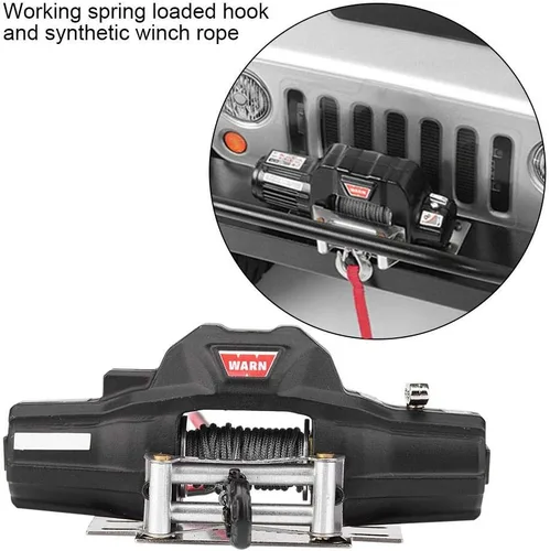 Miniatura 2 de Cabrestante automático de coche Rc, universal escala 1/8 modelo Rc vehículo oruga accesorio de coche Dualmotor Winch con control remoto inalámbrico