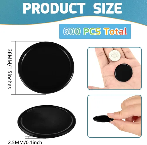 Miniatura 2 de Coopay Fichas de póquer de plástico de 1 1/2 pulgadas, contadores de aprendizaje, discos de conteo de fichas de bingo, marcadores para práctica