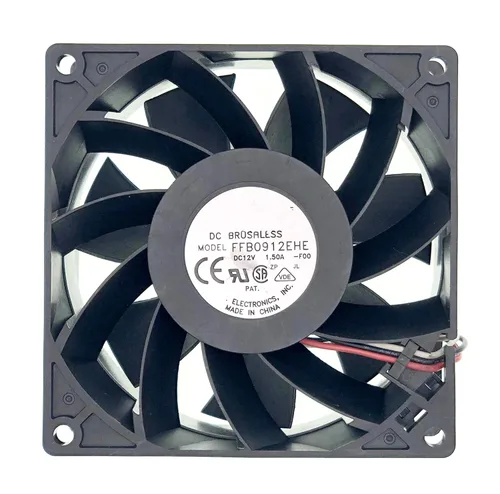 Nuevo ventilador de refrigeración para FFB0912EHE DC12V 1.50A 16.2W 5700RPM 102CFM 92X92X38mm 3-Pin 3-Wire Ventilador sin escobillas.
