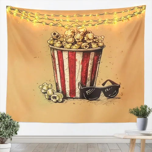 Miniatura 12 de Homewish Tapiz de música de piano, notas musicales, arte para colgar en la pared, para niños, niñas, niños, adolescentes, grafiti retro, color gris