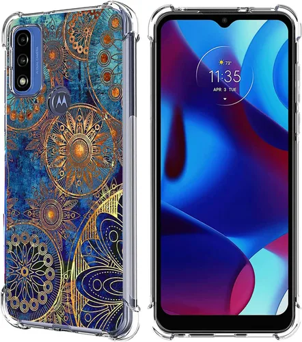 Miniatura 13 de Funda para Moto G Pure/Moto G Power 2022/Moto G Play 2023, Mandala Flower Space Drop Protección a prueba de golpes Carcasa protectora de cuerpo