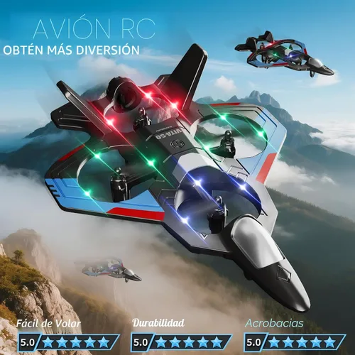 Miniatura 3 de Aviones RC para Niños y Adultos, Juguetes de Avión Jet Helicóptero Drone a Control Remoto de Espuma para Niños y Adultos 8-12 12-16, Juguetes