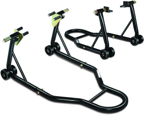Miniatura 8 de DNA Motoring - Soporte elevador de tijera de acero para moto y ATV, con sillín y almohadilla de goma, 2 en 1, 1100 libras (500 kg), rango