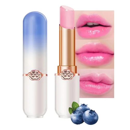 Miniatura 25 de BINGBRUSH Lápiz labial que cambia de color melocotón, hidratante de larga duración para el cuidado de los labios, bálsamo labial mágico, brillo