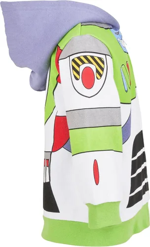 Miniatura 6 de Disney Pixar Toy Story Buzz Lightyear Sudadera con capucha de forro polar iTalk con cremallera para niños pequeños a grandes, Rojo