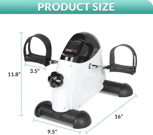 Miniatura 5 de MEETWARM Bicicleta de ejercicio con pedal para personas mayores, brazo de mano, pierna y rodilla, equipo de fitness ajustable, plegable, terapia
