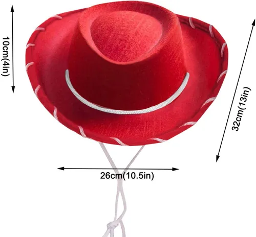 Miniatura 2 de Sombreros de vaquero para niños, adultos, flexible, de imitación, estilo occidental, para adolescentes, ala ancha, sombrero de Panamá, sombrero