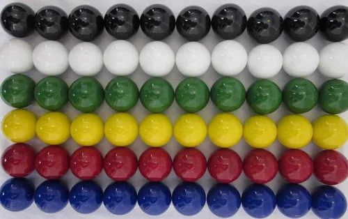 ~60 canicas de vidrio de repuesto grandes de 1 pulgada (0.984 in) a cuadros chinos, agravación, canicas sucias, Wahoo, juego de mesa de abulón (10