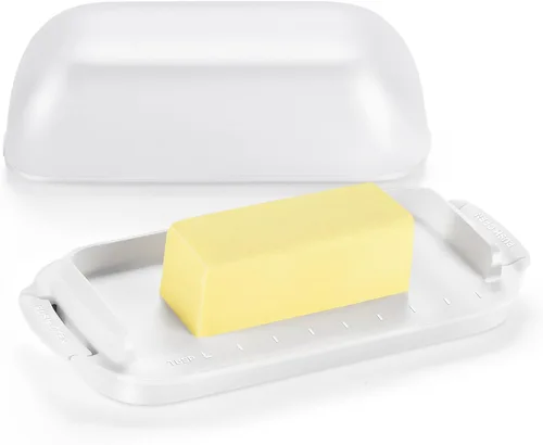 Miniatura 11 de Mantequillera con tapa, recipiente de mantequilla para encimera, mantequera irrompible para decoración de cocina en el hogar, perfecta