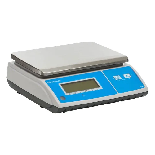 Miniatura 5 de Brecknell Modelo 430 - Báscula digital para control de porciones, blanco/plateado/azul, capacidad de 30 libras (430-30)