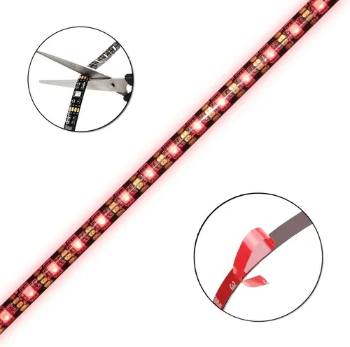 Miniatura 3 de RGB SMD 5050 luces LED en tira a batería con control remoto, impermeable, flexible, lazo de luces LED.