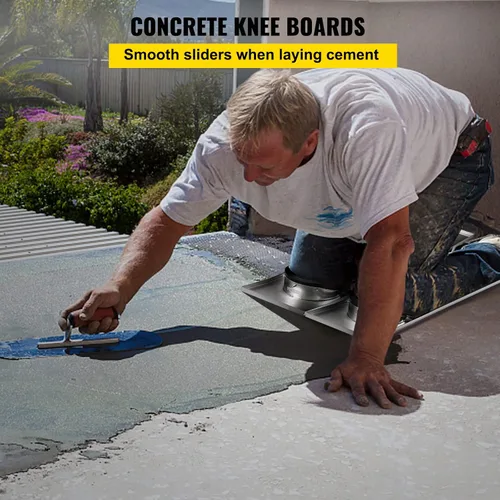 Miniatura 2 de VEVOR Tableros para Rodillas de Concreto 28'' x 8'' Tableros de Rodillas Deslizantes, Tablero de Rodilleras de Acero Inoxidable Deslizadores