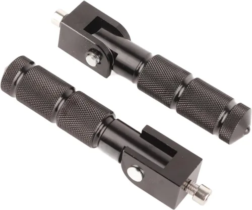 Miniatura 8 de Estriberas de aluminio, 2 piezas, 8MM universal, 90 grados plegables, negro, 5 1 pulgadas