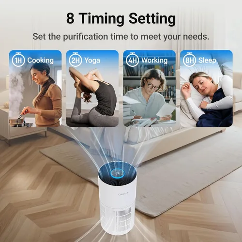 Miniatura 8 de Purificadores de aire para habitaciones grandes del hogar, purificador de aire Cobectal con filtro H14 True HEPA 3 en 1 que cubre hasta 1650 pies