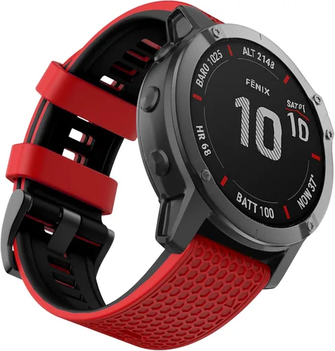 Miniatura 11 de OVERSTEP Correas de ajuste rápido de 0.866 in para Garmin Fenix 5/Fenix 6/Fenix 7, correa de repuesto de silicona suave compatible con Garmin