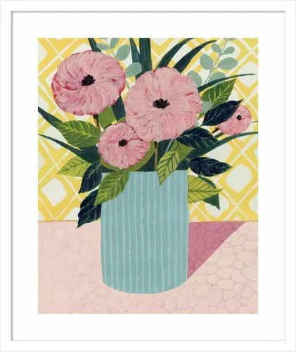 Miniatura 19 de Amanti Art Framed Wall Art Print 44x36 Retro Bouquet I by Grace Popp, Flowers Wall Art, Modern Contemporary Decor, X-Large Poster Painting Artwork