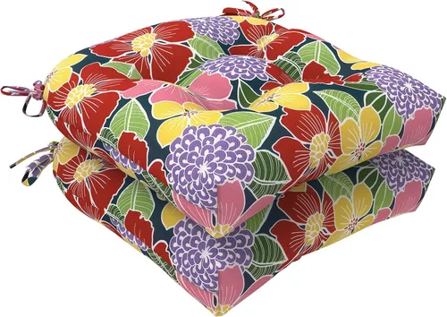 Miniatura 16 de LVTXIII Cojines para sillas de mimbre para exteriores, 19 x 19 x 4 pulgadas, cojines para sillas de patio con lazos, cojines de asiento gruesos