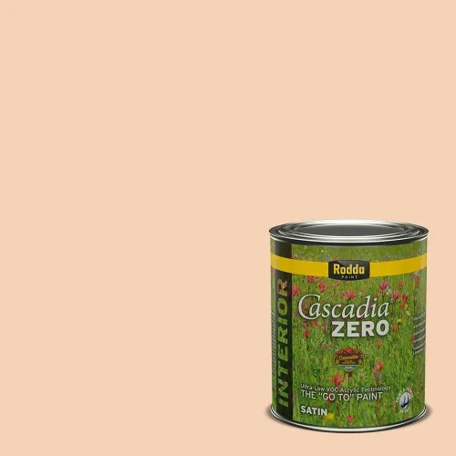 Miniatura 86 de Rodda Paint CASCADIA ZERO - Pintura plana e imprimación para interiores en uno, cuarto de galón, crema de ballet