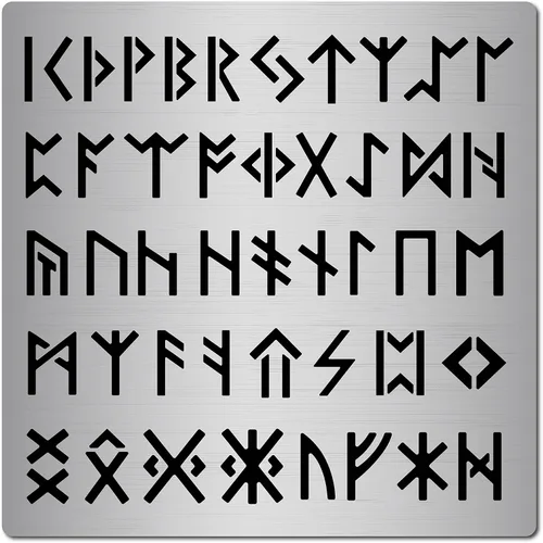 Miniatura 11 de GORGECRAFT Plantillas de plantillas de nudo de triquetra celta de metal de 6.3 pulgadas, símbolo vikingo, plantillas reutilizables para pintar