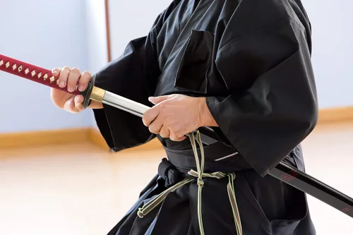 Miniatura 7 de HMS Espada samurai wakizashi japonesa, Oda Nobunaga Tsuba, forjada a mano, acero al carbono 1045, templado con calor, espiga completa, afilada oda