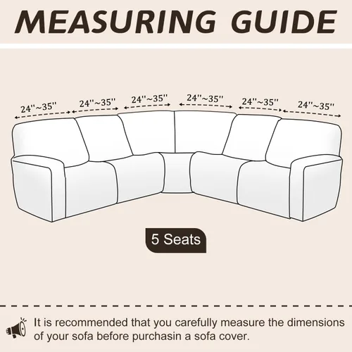Miniatura 2 de Arfntevss Fundas para sofá reclinable seccional, funda de terciopelo para sofá seccional para sofá reclinable, elástica, suave en forma de L, funda