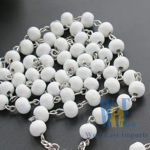 Miniatura 7 de Generic Recuerdos conmemorativos, 12 rosarios blancos de la Divina Misericordia, Celebración de la VidaRecuerdos para funeral, regalo de condolencia