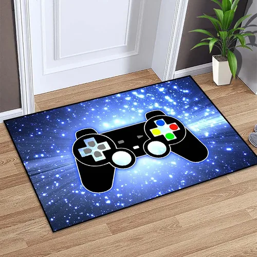 Miniatura 44 de BATATADOCE Alfombras de videojuegos para dormitorio de niños, alfombras para sala de juegos, decoración de juegos para niños, alfombra de área