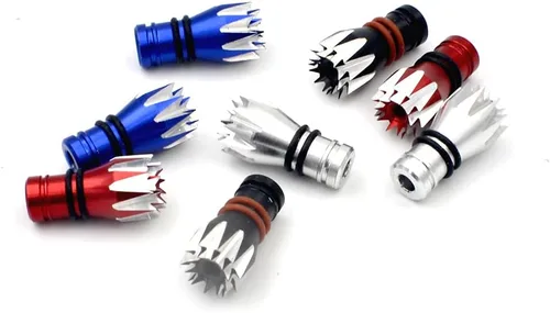Miniatura 2 de M2.5 M3 M4 Transmisor RC de aluminio Extremos de palillo de pulgar Rocker Cabeza antideslizante para X-lite Flysky FUTABA JR FrSky RadioLink WFLY