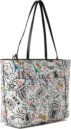 Miniatura 2 de Karl Lagerfeld Paris Adele Tote Blanco Combo Talla única Blanco White Combo
