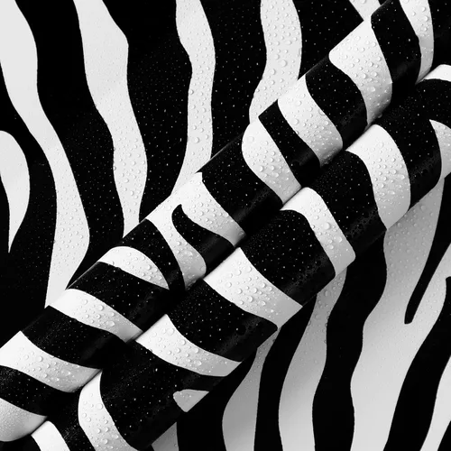 Papel tapiz de cebra para despegar y pegar, papel de pared geométrico, papel de contacto de cebra blanco y negro para dormitorio, impermeable,