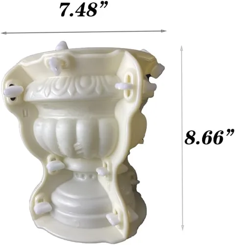 Miniatura 2 de Molde para Maceta de Hormigón EAIVENY - Molde Grande para Maceta de Flores para Decoración de Jardín, 7.48 * 7.48 * 8.66 Pulgadas