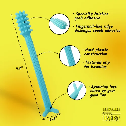 Miniatura 3 de V2 - Removedor de adhesivo de gel para dentaduras postizas de plástico duro, elimina el adhesivo de gel para dentaduras postizas de la boca