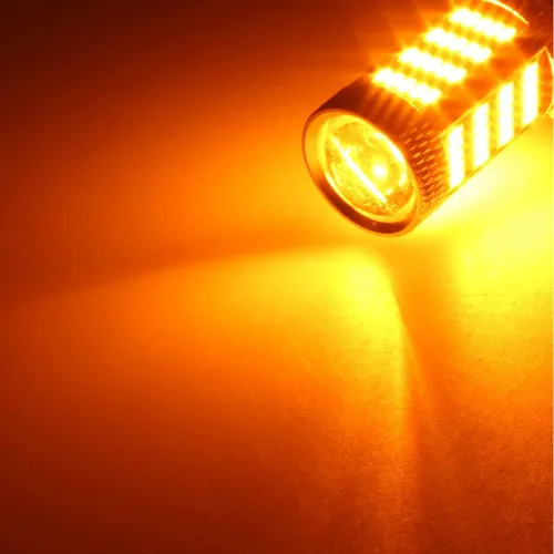 Miniatura 8 de Recién actualizado T25 cuña 3156 3157 focos LED, luces de señal de giro amarilla ámbar, 3157A 3457NA 4157NAK 5702AK 360° súper brillante 3156A 3056